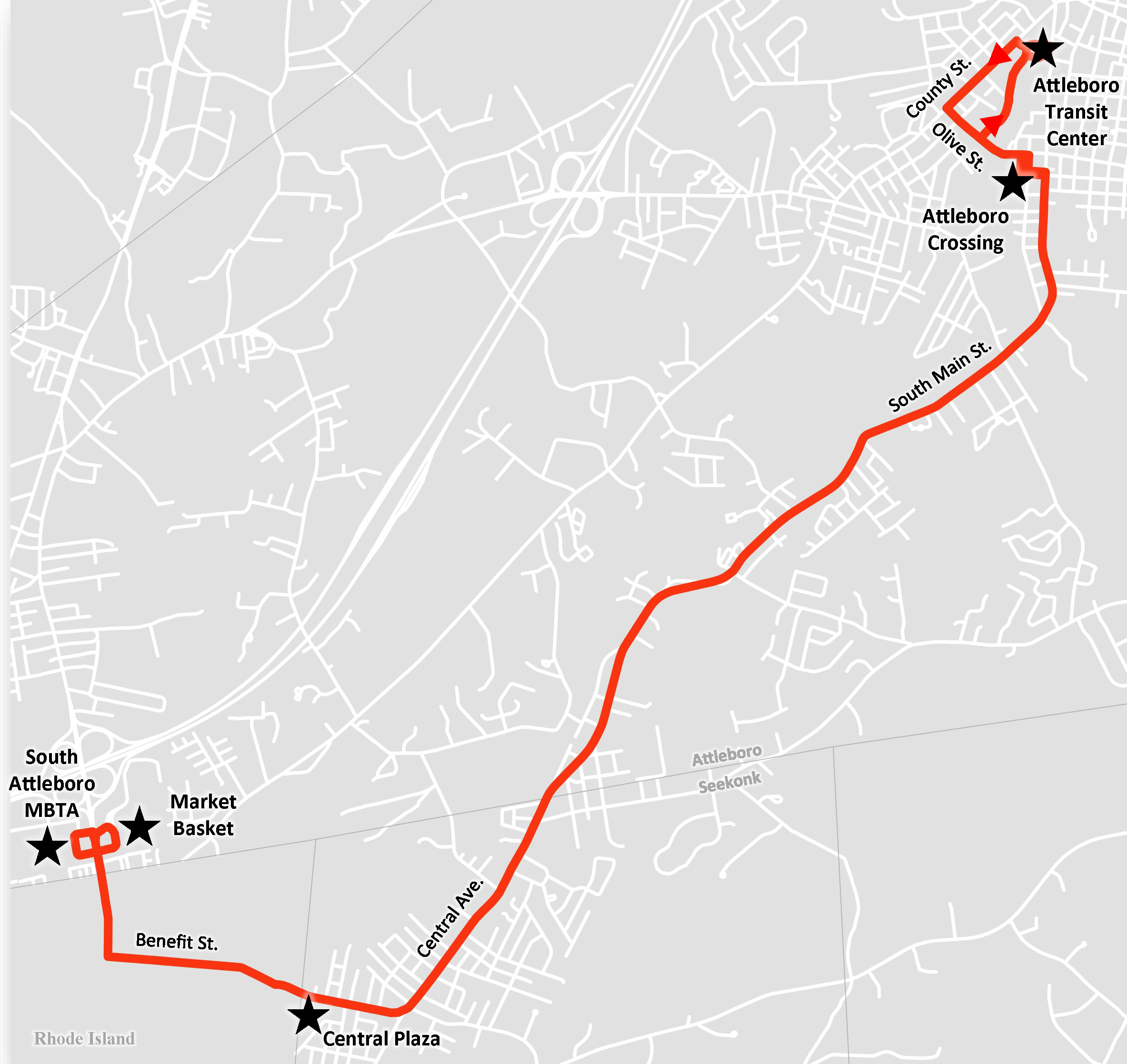 GATRA Route 12 Map